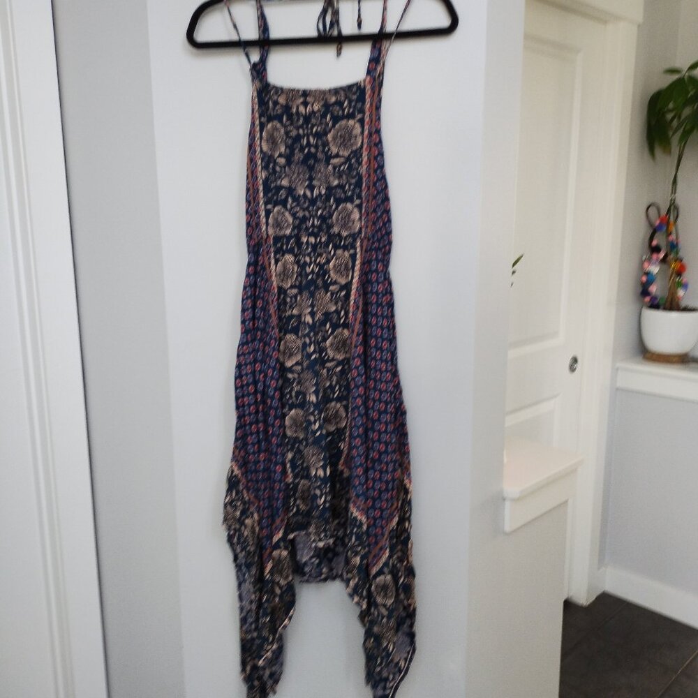 Angie boho flowy open back dress